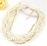 Vintage Bohemian Beads Chain Tassel Necklaces