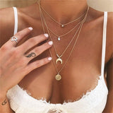 Crystal Moon Necklace