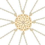 Best Friends Necklace Rainbow , Heart Shaped
