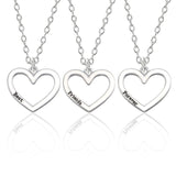 Best Friends Necklace Rainbow , Heart Shaped