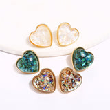 Heart Stud Earrings For Women