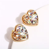 Heart Stud Earrings For Women