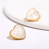 Heart Stud Earrings For Women