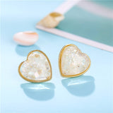 Heart Stud Earrings For Women